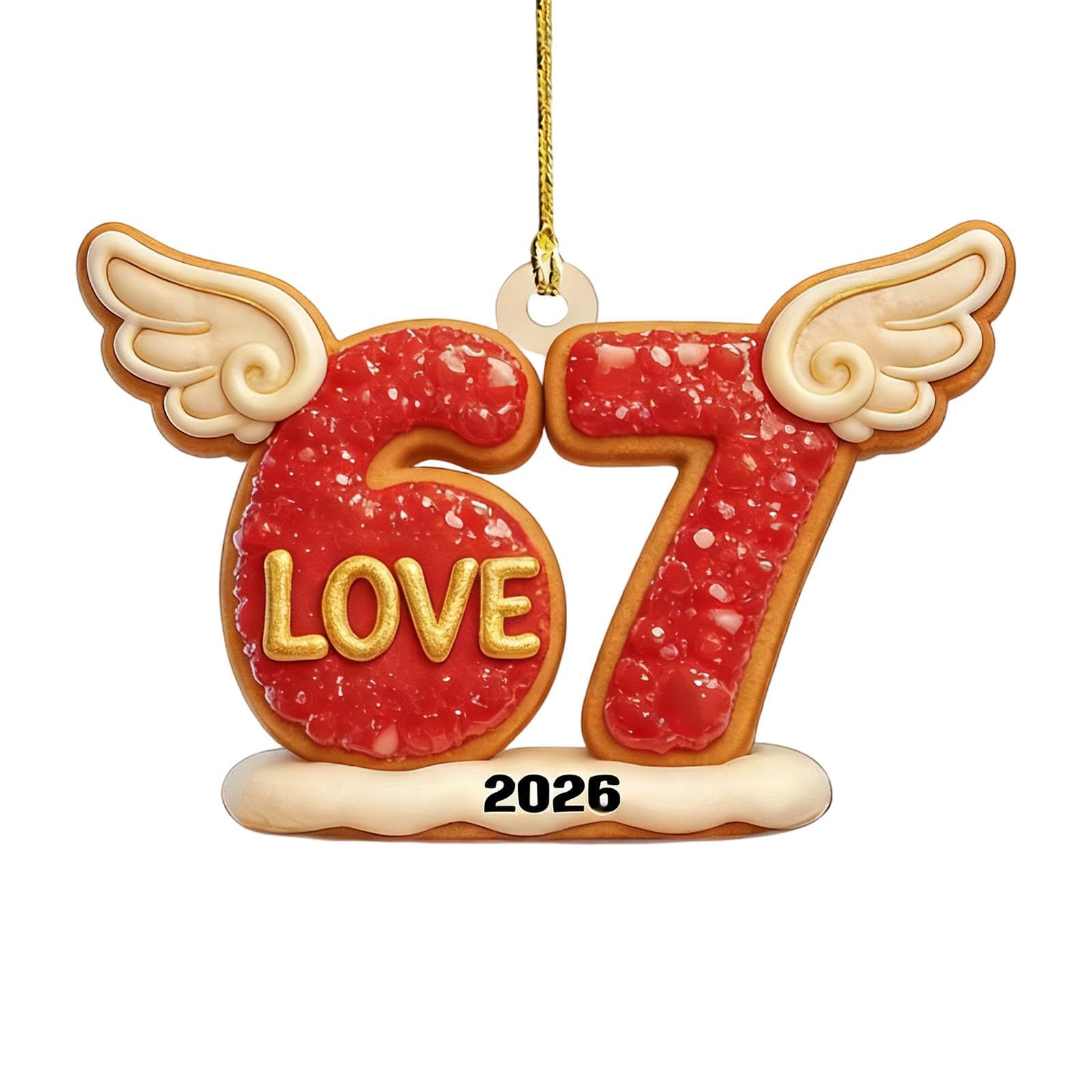 Ventas transfronterizas calientes seisseven67 seis siete decoraciones de Navidad acrílicas decoración divertida
