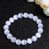 [Sending certificate] Natural Plaster Plasma Stone Bracelet Morocco Gypsum Stone Natural Cat Eye Bracelet Slenite