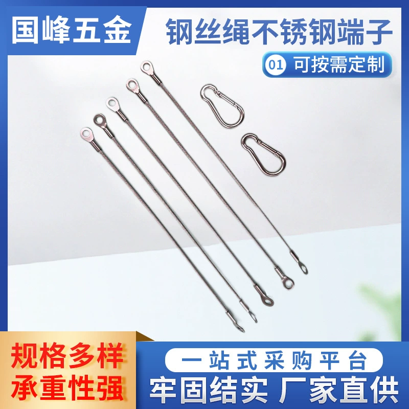 Клемма из нержавеющей стали 304, пресс-трос, рыбий глаз, клемма для подключения троса с покрытием, шнур освещения