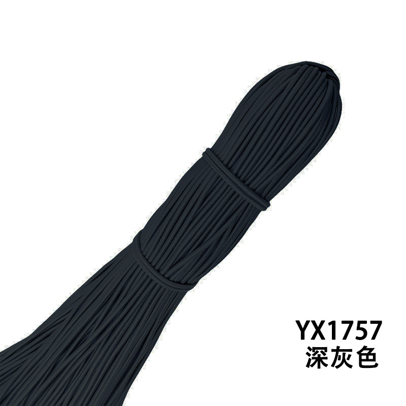 Cordón Elástico Redondo 2.5mm de Látex y Caucho, Alta Elasticidad, para Accesorios de Ropa image 42