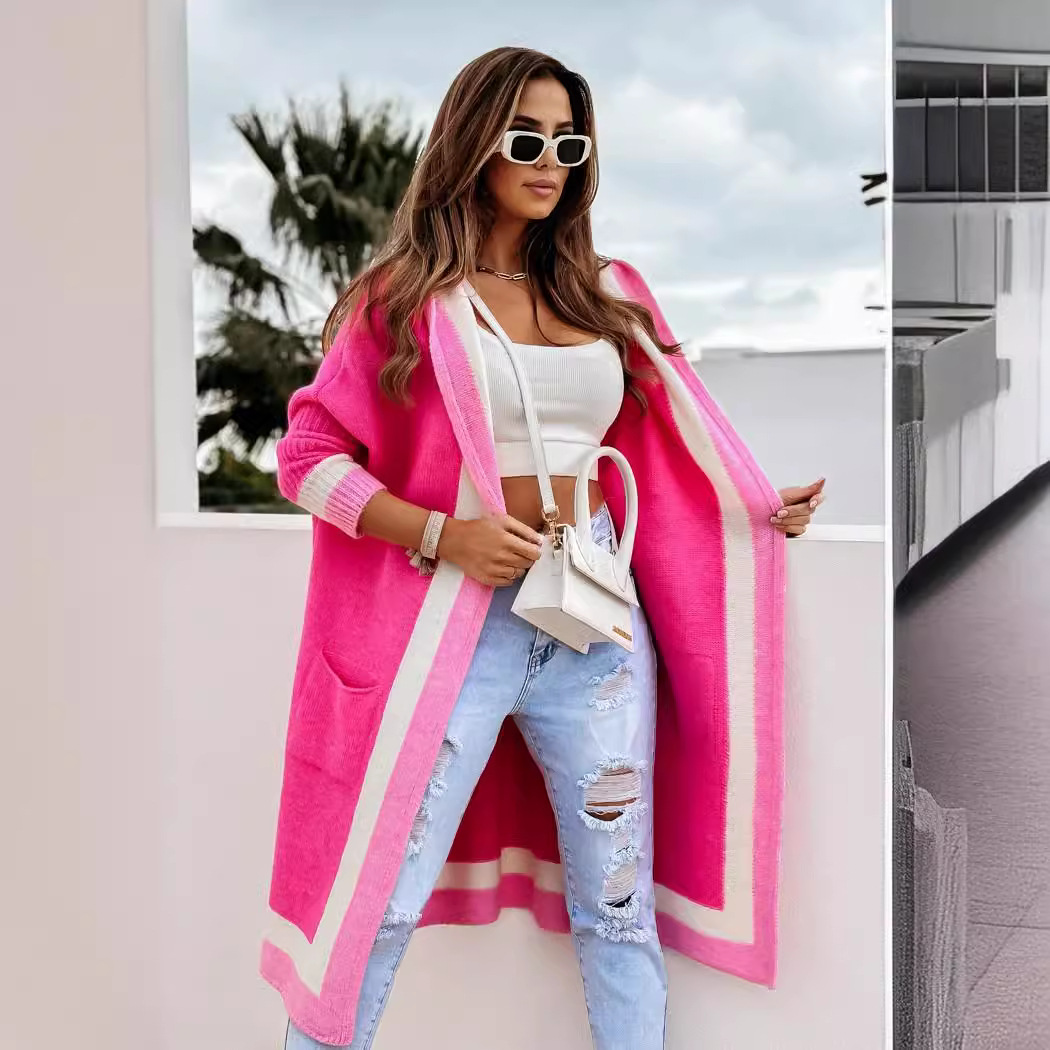 Suéteres de otoño e invierno 2026 para mujer, estilo europeo y americano, informales, versátiles, con capucha, tipo cárdigan largo, talla grande, Amazon