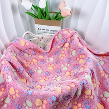 X 29561 Flannel paw print pet four-season blanket ������צӡ