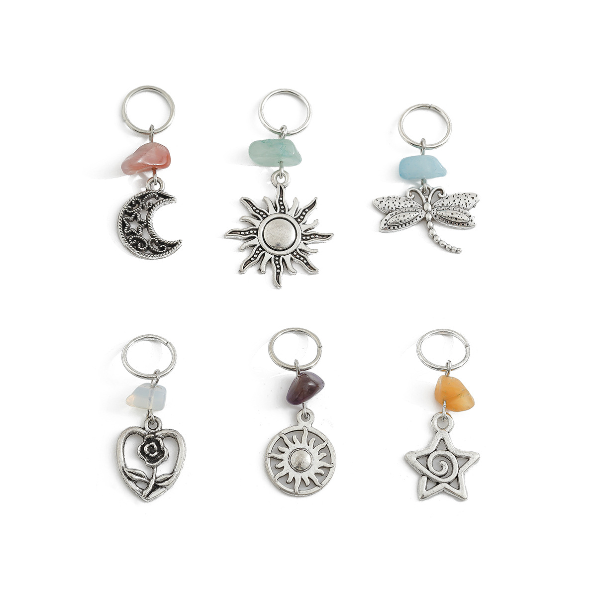 Trendy haaraccessoire voor dames met blaadjes en munten gevlochten_voghion.com