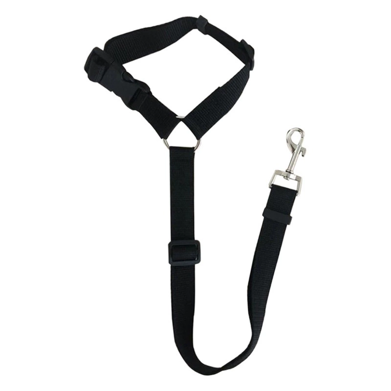Популярный поводок для домашних животных Amazon, автомобильный ремень безопасности 2-в-1, автомобильный ремень двойного назначения для собак, страховочный трос на заднем сиденье