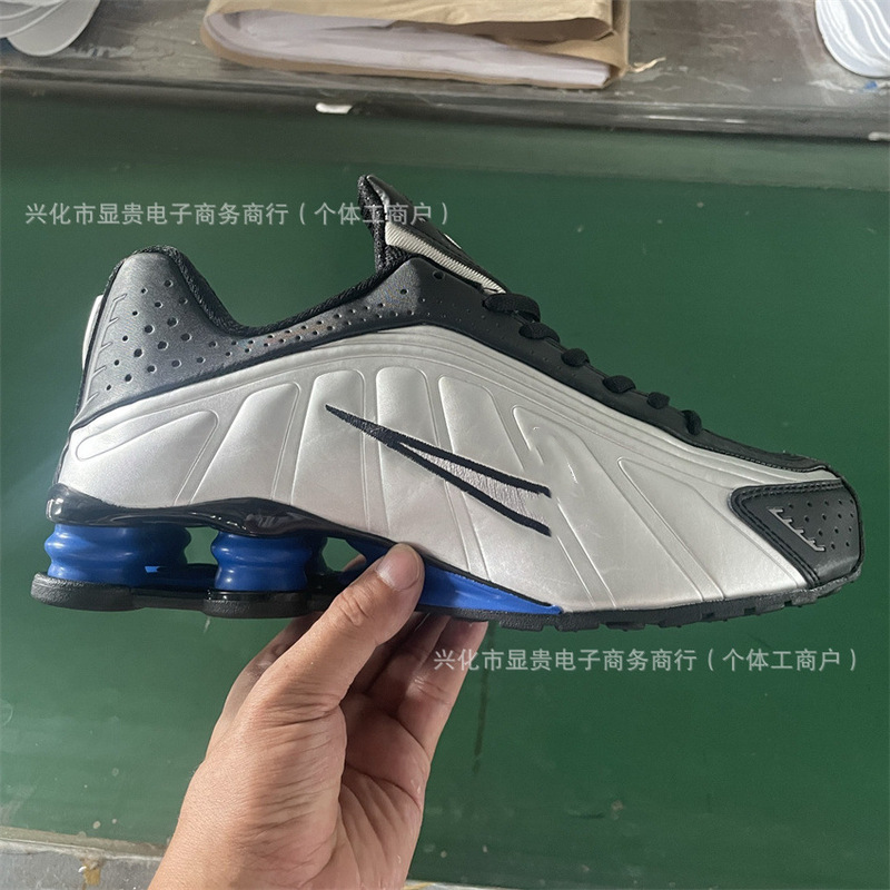 国境を越えた貿易 SHOX R4 エアコラムランニングシューズ男性と女性のためのレトロなカラフルなスポーツシューズ SHOX TL 屋外強化|undefined