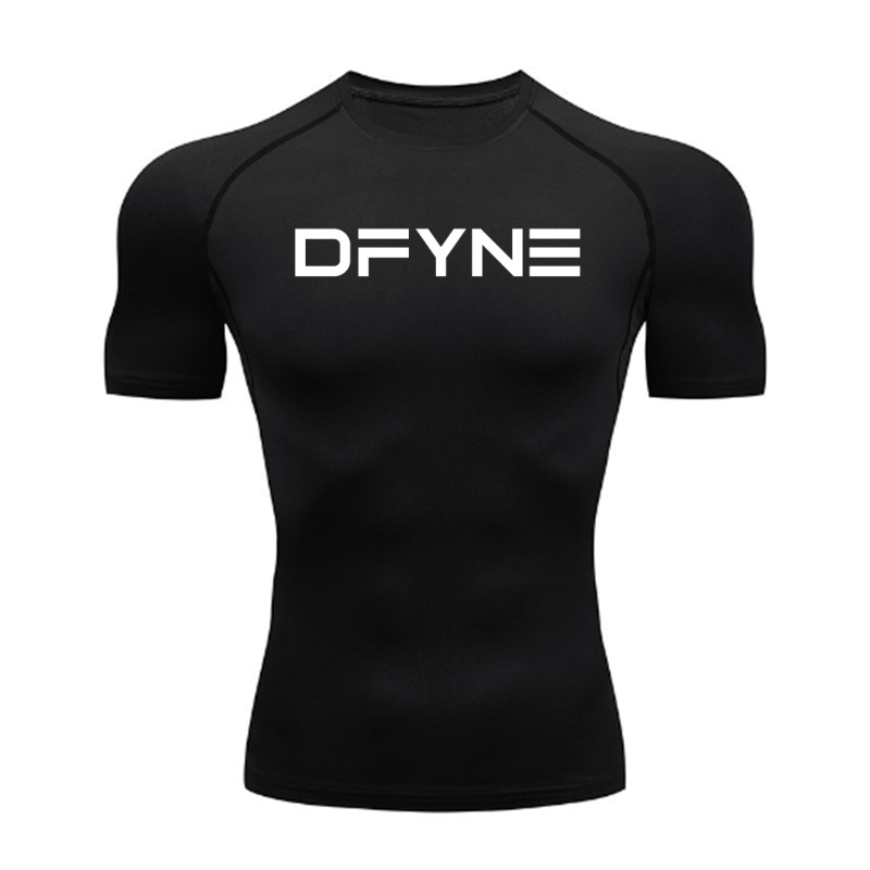 Quick dry sports base breathable elastic T-shirt for gym for…