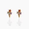 Summer earrings, brand accessory, 750 sample gold, golden color, internet celebrity, wholesale