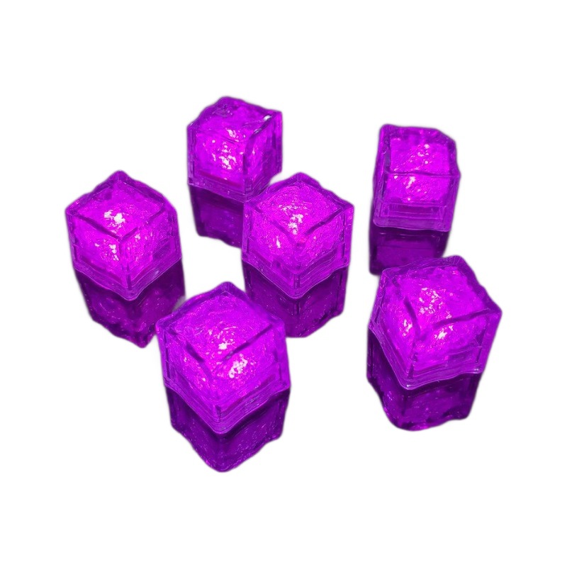 LED カラフルなアイスバーカラオケ発光アイスキューブ発光おもちゃ水にさらされると点灯する誘導点滅アイスキューブライトメーカー