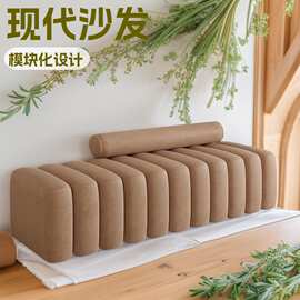 北欧网红衣帽间床前布艺沙发长条艺术玄关换鞋凳子创意床尾凳家用