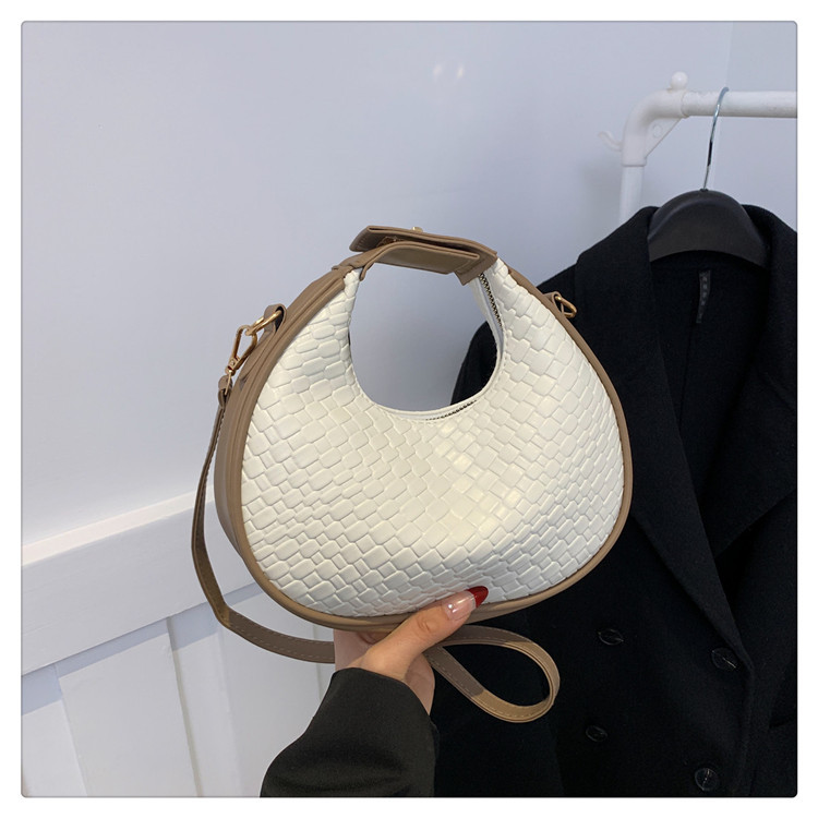 Bolsos para mujer 2023 invierno nueva moda patrón de cocodrilo bolso de hombro de luna nueva moda simple bolso de estilo occidental