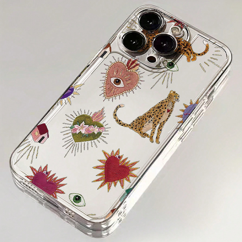 Retro, Classic Style Style Silica Gel Heart Shape Retro Classic Style Phone Cases Phone Accessories