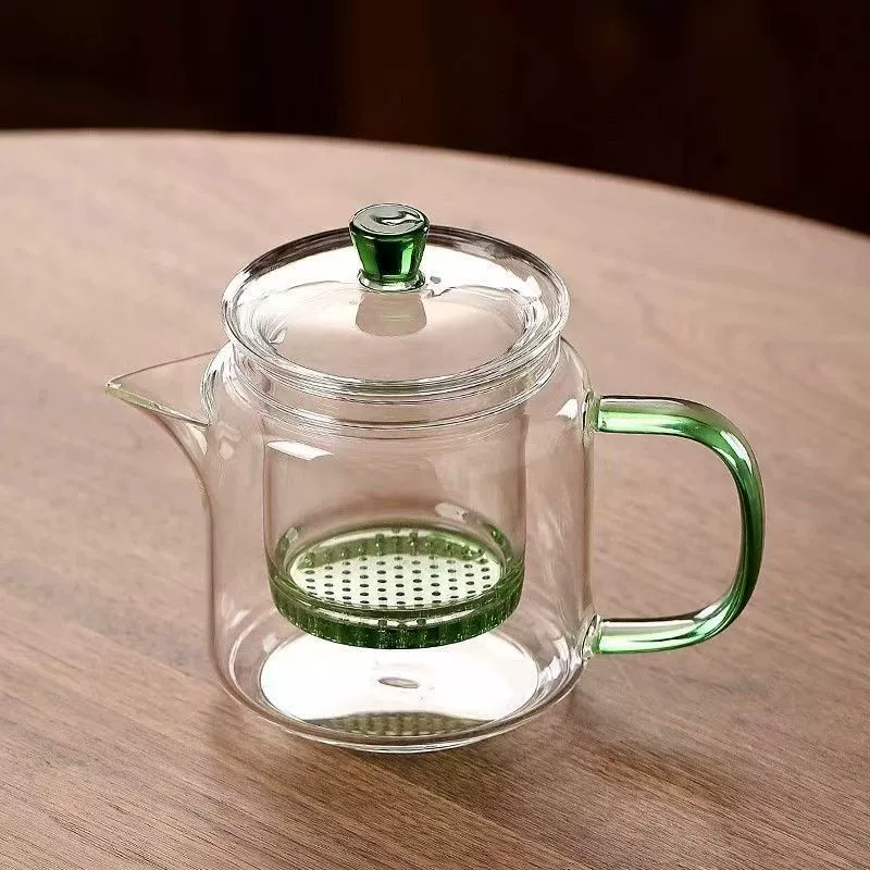 Tea water separation glass teapot high temperature resistance high-end kung fu tea cup teapot magic pot cooking teapot brewing