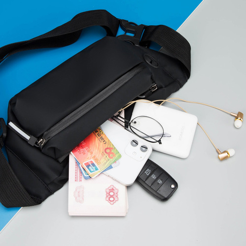 Men's Waterproof Chest Bag, Wholesale Casual Outdoor Sports Single Shoulder Crossbody Bag, Fashion Korean Version Trendy Male Bag, Cross-border
