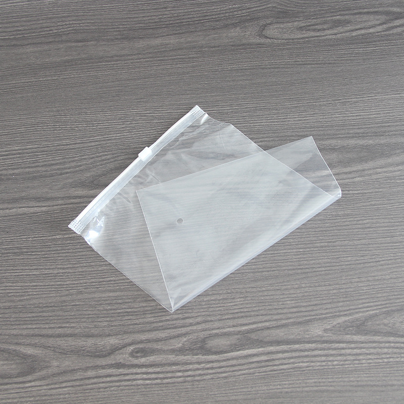 Bolsa de advertencia de PE con cremallera transfronteriza universal amazon transparente calcetines bolsa de ropa bolsa de sello