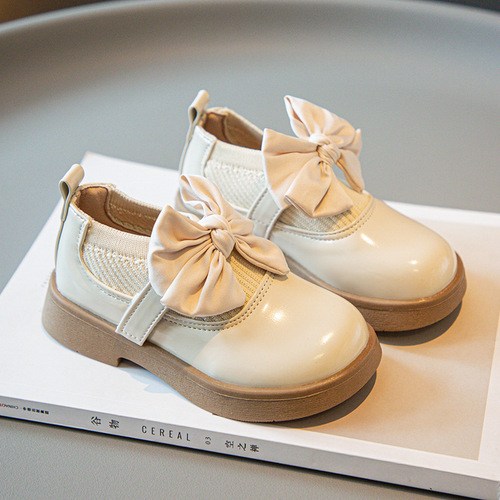 Baby Girl Butterfly Bow Soft Sole Shoes Spring Summer New Fashion Girl Shoes for Toddler and Big Kids Student Shoes