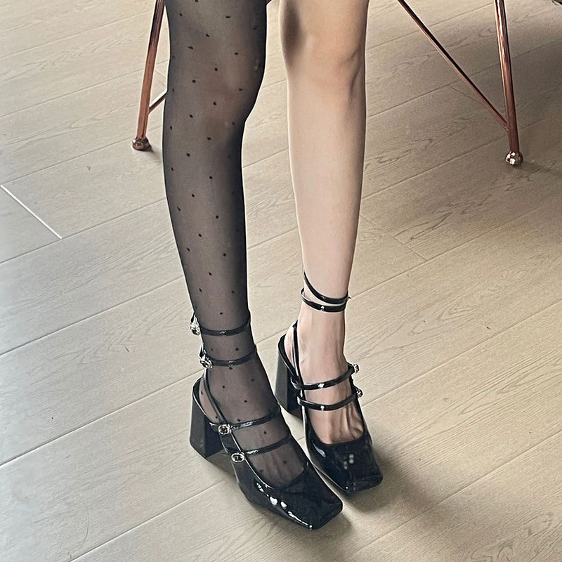 Ready in Stock, High Heels, French Mary Jane Shoes, Thick Heels, Flats for Women, 2025 New Summer Shoes, Toe-Cap Sandals Ready in Stock, High Heels, French Mary Jane Shoes, Thick Heels, Flats for Women, 2025 New Summer Shoes, Toe-Cap Sandals