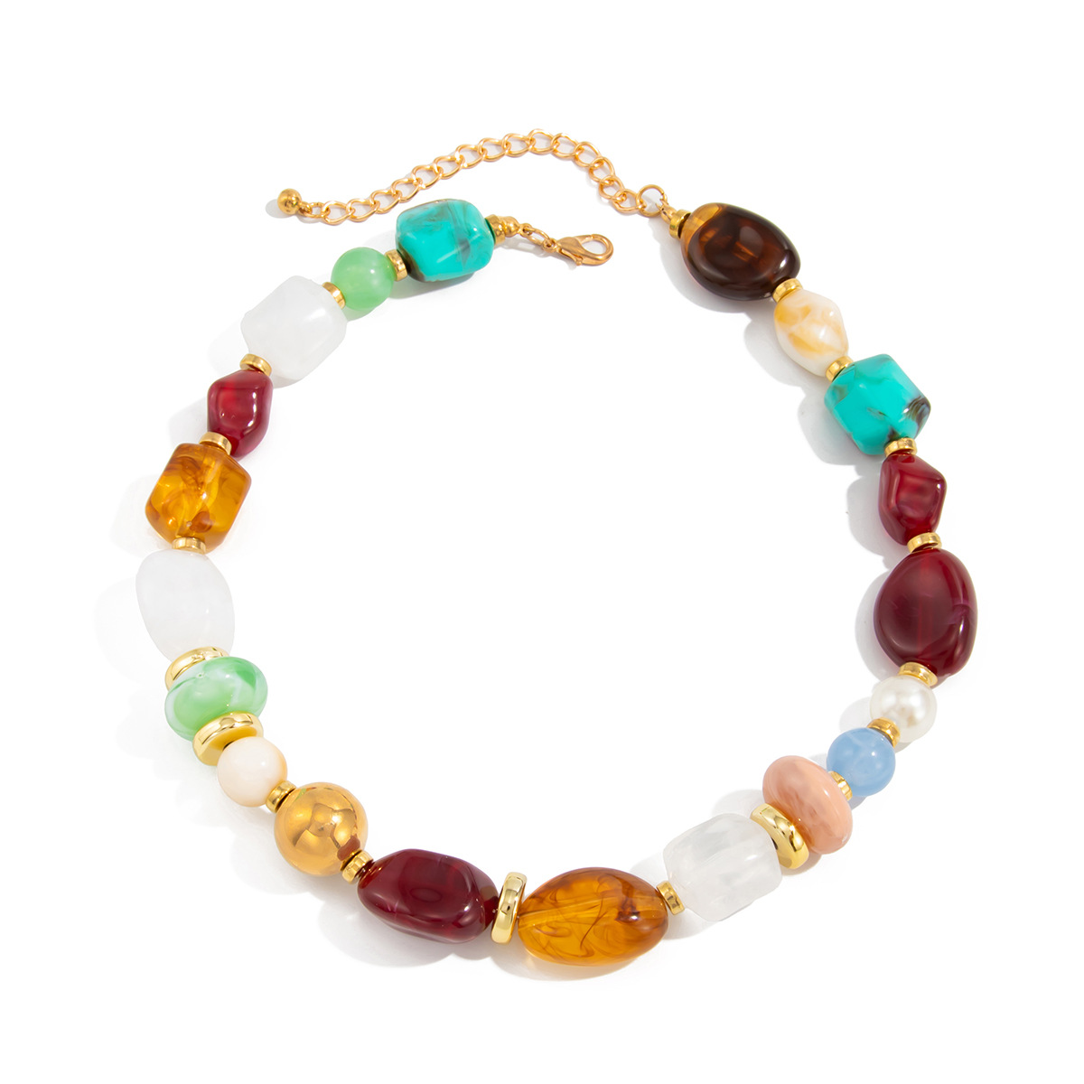 Pulsera vintage de esmalte con flores para mujer estilo boho_voghion.com