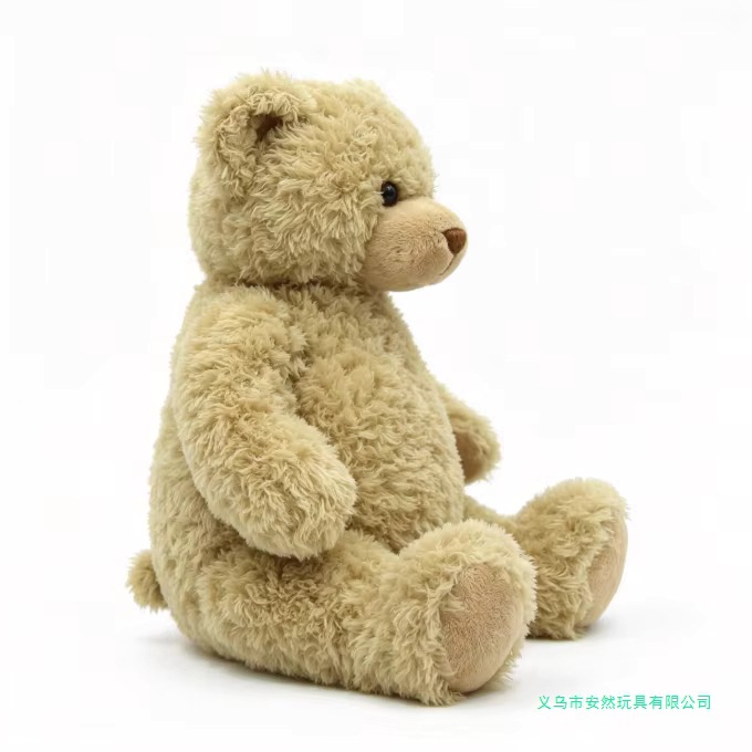 Customized Children's Soft and Huggable Light Brown Teddy Bear, Simple and Classic Design Teddy Bear Plush Toy
