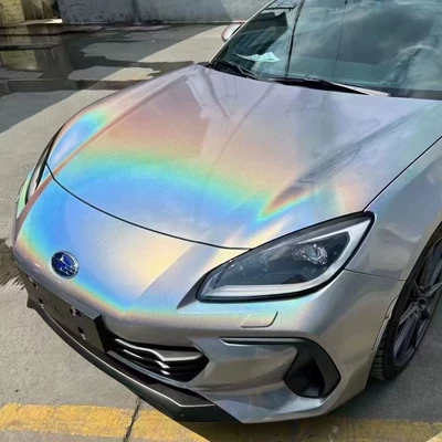 Gorgeous Gray Can Be Cut Factory – Auto Color Change Film - colorful-laser-silver-30cm-15m
