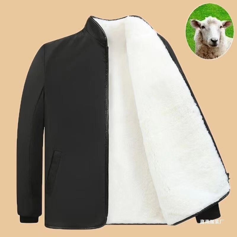 Sheepskin Cotton Jacket for Men and Women in Autumn and Winter New Imitation Sheepskin All-In-One Wool Jacket Imitation Sheepskin Top Warm and Windproof Thick Order Sheepskin Cotton Jacket for Men and Women in Autumn and Winter New Imitation Sheepskin All-In-One Wool Jacket Imitation Sheepskin Top Warm and Windproof Thick Order