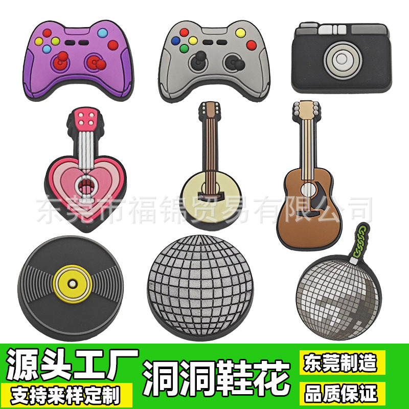 现货跨境洞洞鞋装饰配件花鞋扣PVC卡通花园鞋配饰品趣味鞋饰