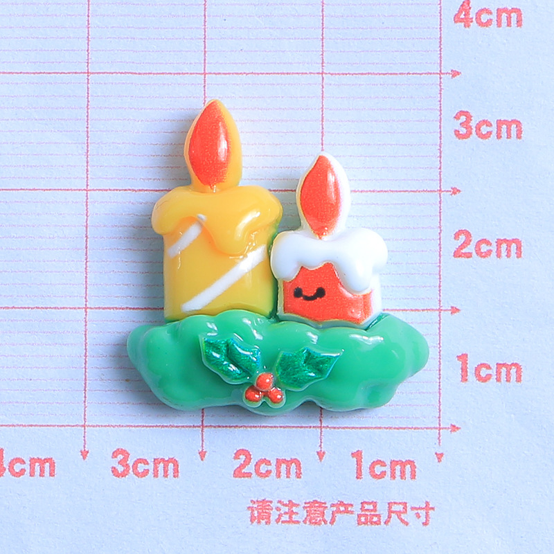 Santa Claus dibujos animados DIY crema pegamento resina accesorios epoxi teléfono caso tocado horquilla hebilla del zapato material de la joyería image 7