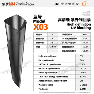 Ultra-High-Definition Skin-Feel Car Solar Film, Automotive Film - 152m-17m-front-block-size-x03-ultra-high-definition-skin-feel