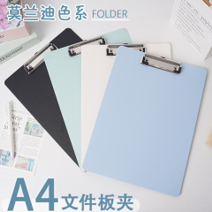 A4 フォルダー吊り下げ可能なプラスチック情報ボードオフィスライティングパッドメニューチケットボードクリップ学生製図ボードクリップ