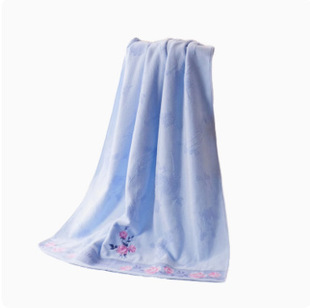 Gold Cotton Large Bath Towel Jacquard Embroidery Twistless Cut Fleece Soft and Comfortable Absorbent