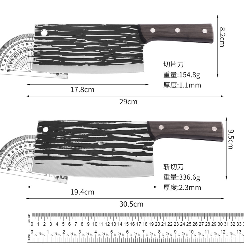 工場直販家庭用包丁、キッチンチョッピングとミートチョッピング両用包丁、Douyinスタイルの露店包丁|undefined