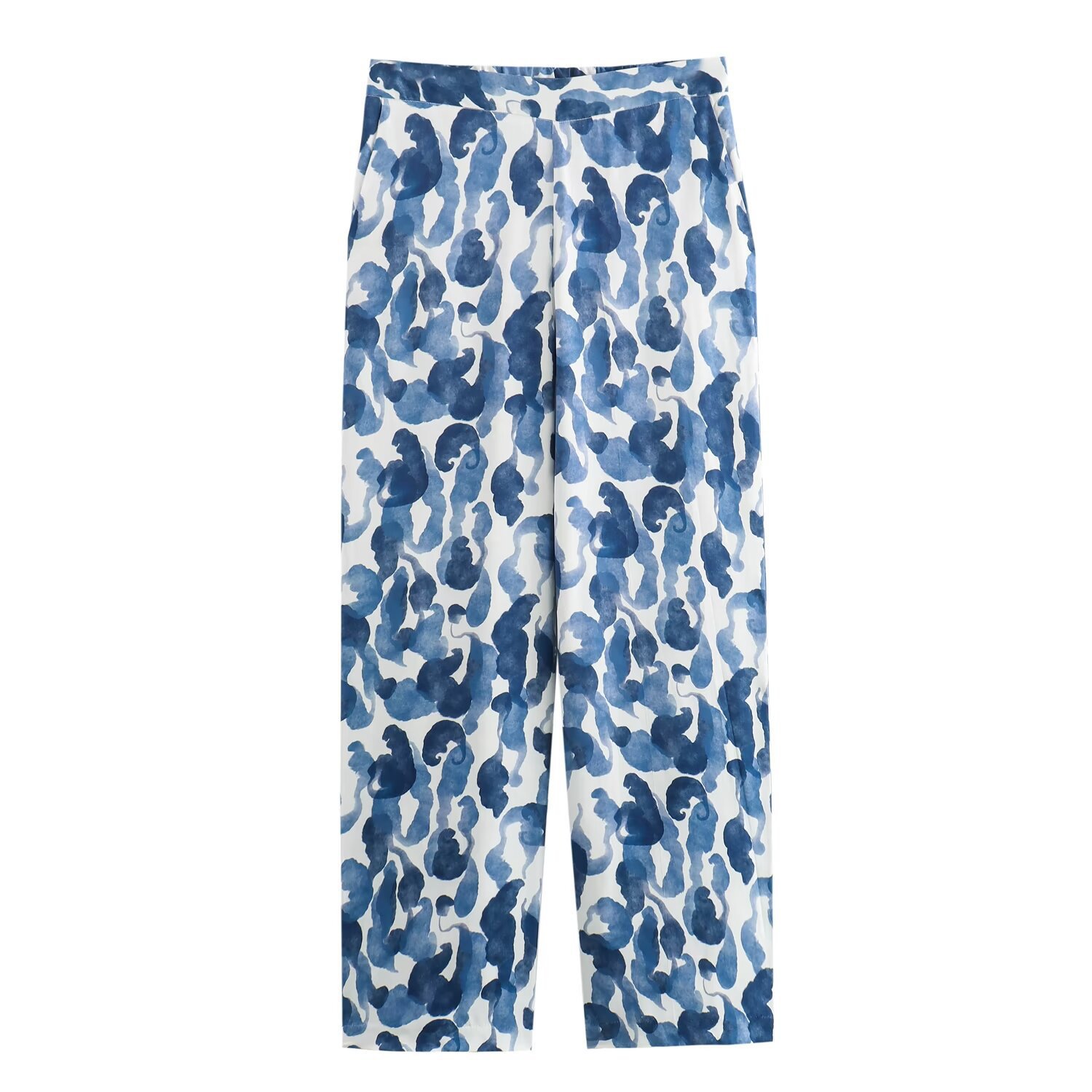 Women's clothing 2024 summer new printed double breasted suit jacket pants set_voghion.com