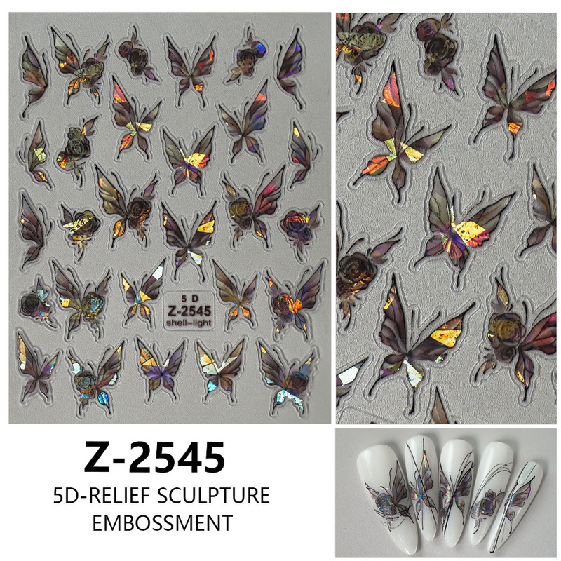 ヨーロッパとアメリカのクリスマスネイルアートステッカー漫画かわいい 5D 立体レリーフステッカー DIY ネイルアートアクセサリー子供のネイルステッカー|undefined