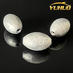 星宇漁具批發橄欖鉛帶凹槽中空鉛墜橄欖鉛墜通心鉛墜漁具釣魚配件