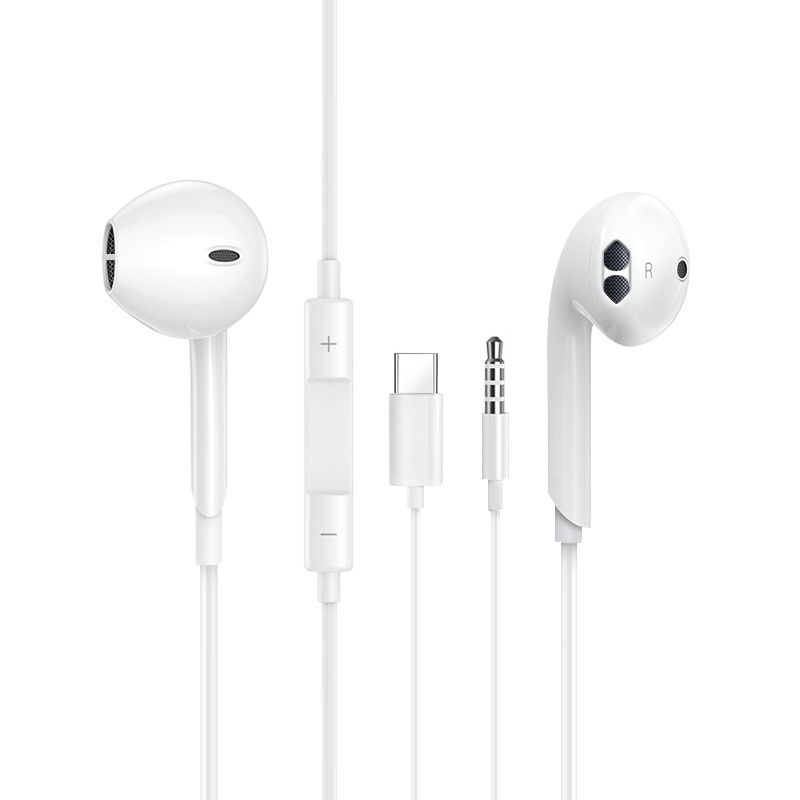 auriculares K07 de alta gama con caja de cristal 3.5mm para Apple Huawei Android conexión directa con cable en la caja de cristal de oído
