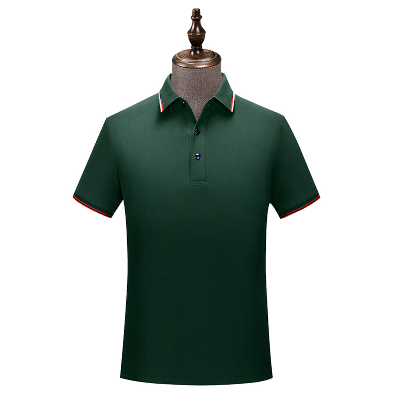 50 Isla de algodón tiran rack 5A color antibacteriano cuello secundario camisa polo personalizado impreso LOGO Ropa Trabajo actividad bordado
