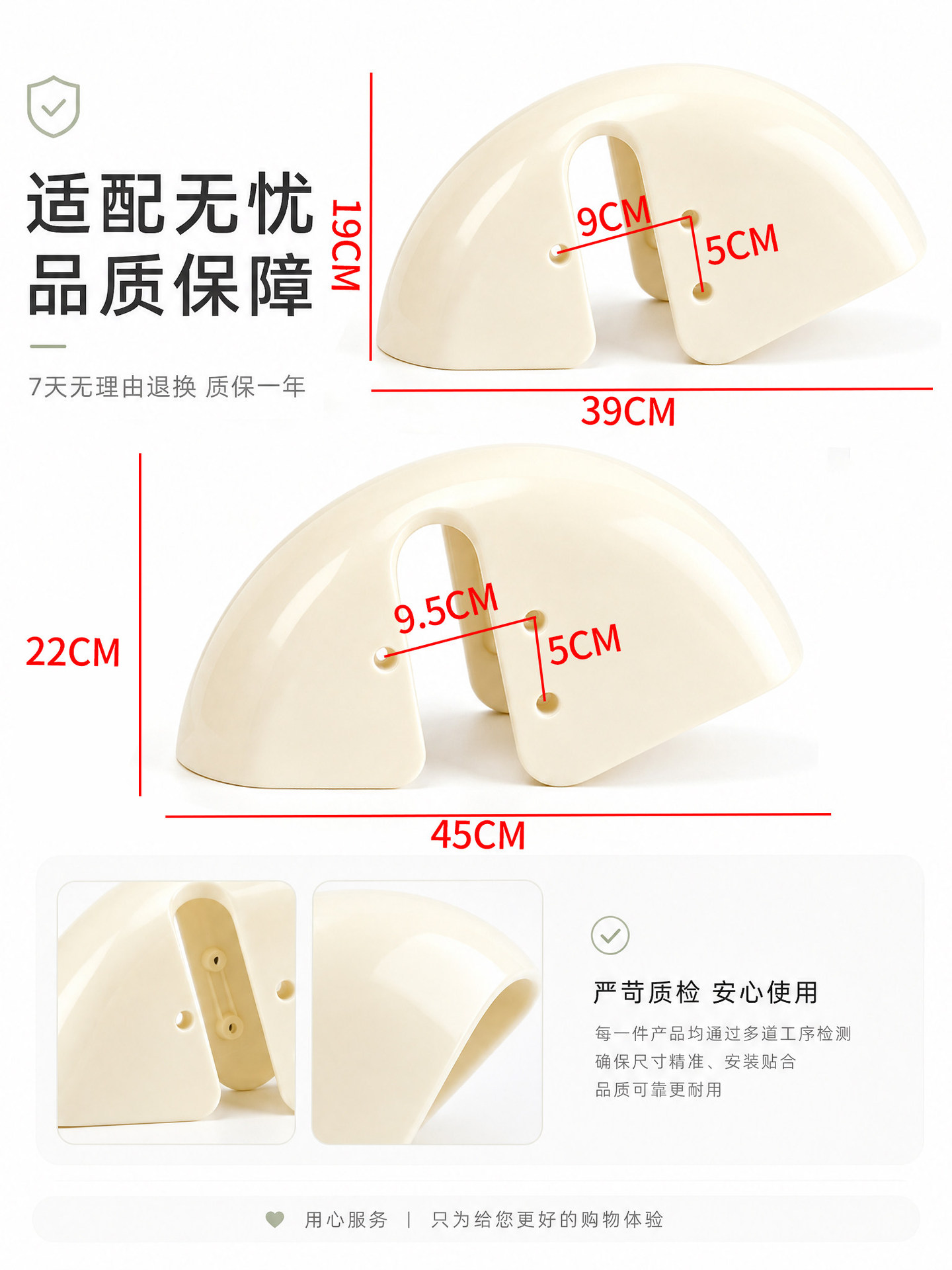 Thickened Front Mudguard, Plastic Mudflap, Water Barrier for Leisure Tricycles and Elderly Vehicles, Universal Mudguard for Water Protection