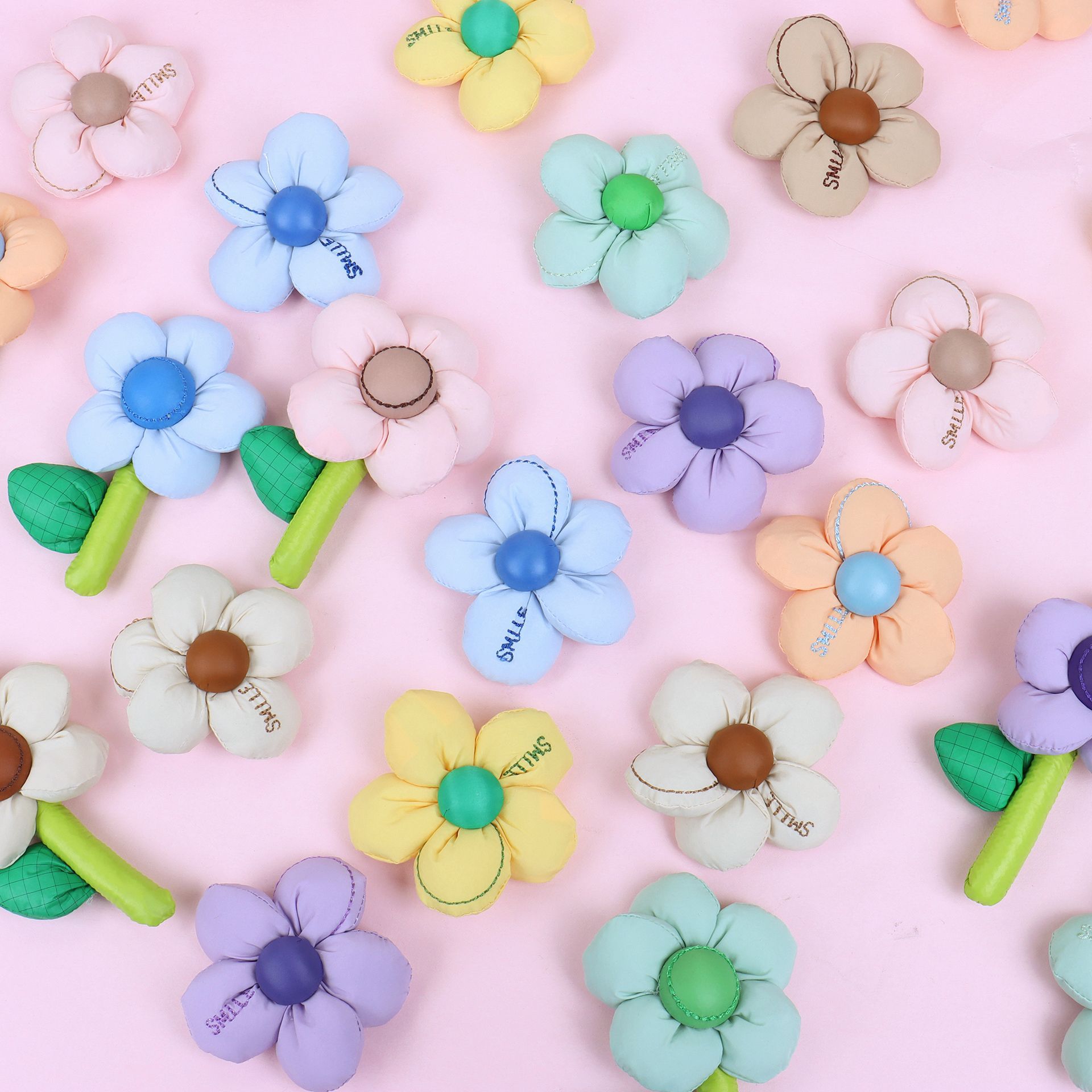 New waterproof cotton-padded colorful 3D sunflower DIY cute fashion accessories small flower material