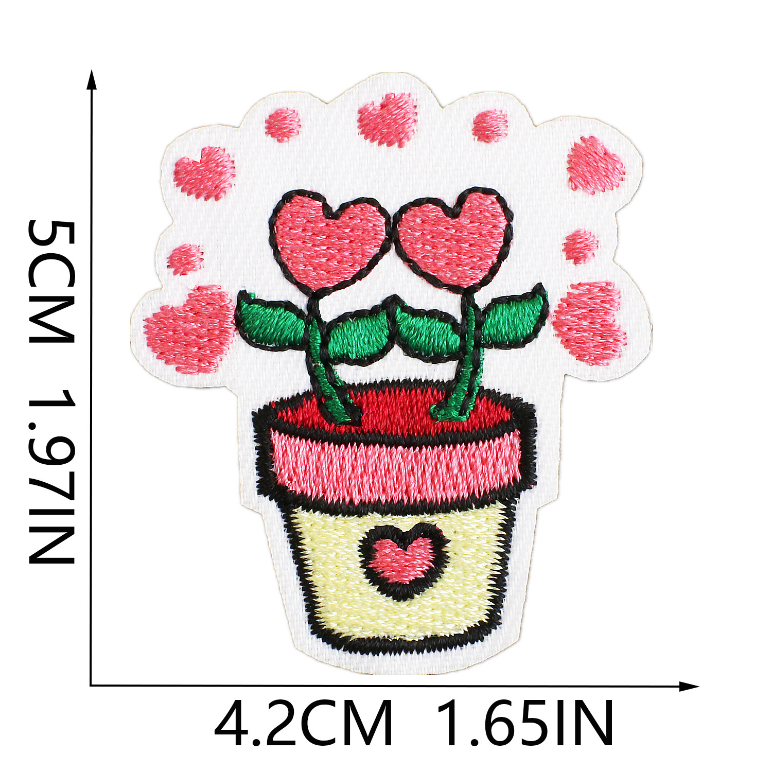 3g Weight Clothing Sticker Patches Classification 1 Piece Quantity Dacron thread Material Valentine'S Day Festival Heart Shape Pattern Casual, Elegant, Lady Style Embroidery Craft 1 Piece Casual Elegant Lady Heart Shape Dacron Thread Clothing Sticker Patches 18