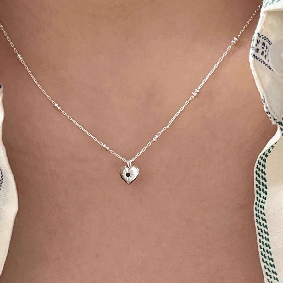 S999 Sterling Silver Gardenia Necklace Sweet Floral