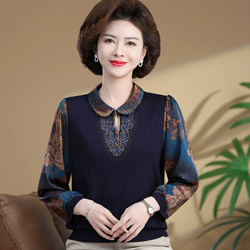 Hengyuanxiang мама весенний тонкий трикотажный топ