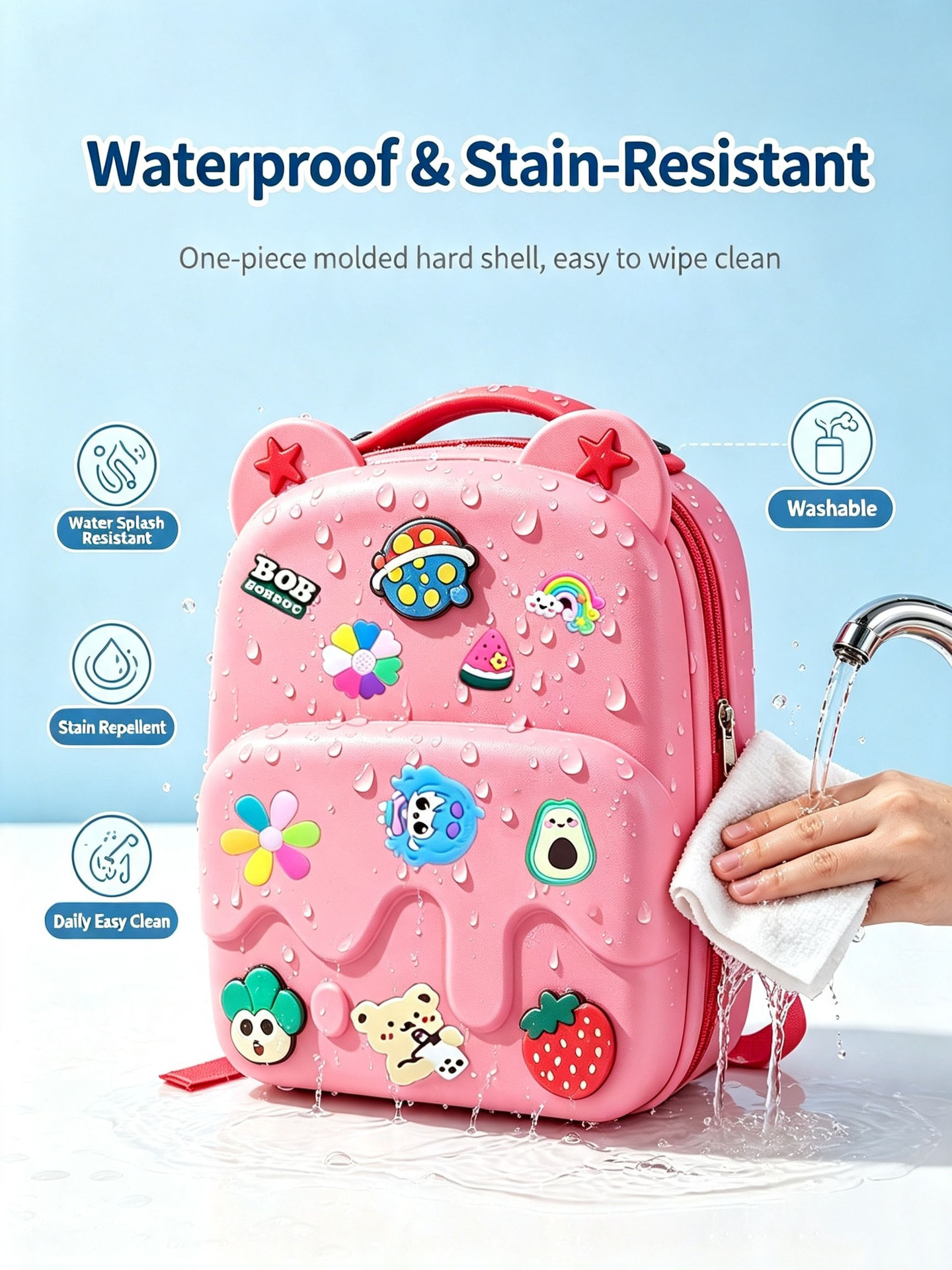 Mochila Infantil de EVA Impermeable y Resistente al Desgaste para Escuela Infantil