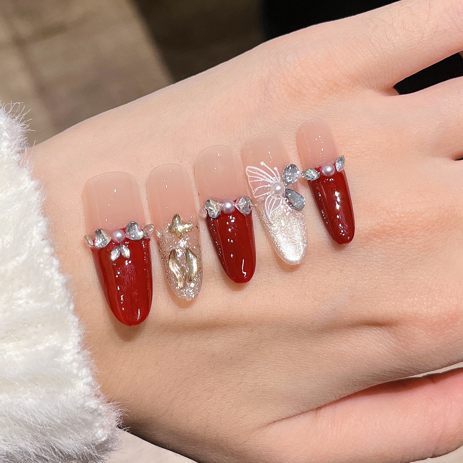 2026 Año Nuevo despierta león manicure manicure ojo de gato manicure manicure