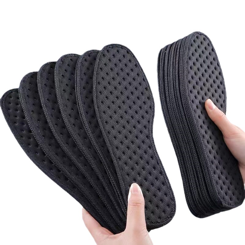 Plantillas antiolor, absorción de sudor, secas y cómodas plantillas de zapatos deportivos transpirables, perforación recomendada para el sudor de los pies durante mucho tiempo