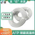 镀银屏蔽高温线AFP200 0.2/0.35/0.75平方铁氟龙抗干扰线