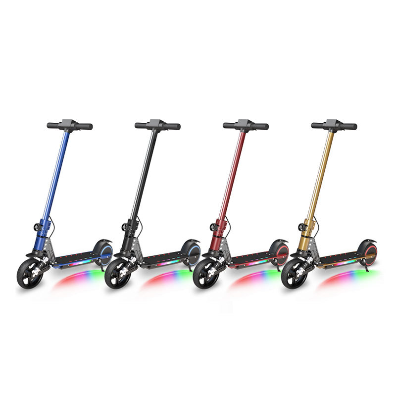 Patinete eléctrico infantil MK028, plegable y portátil, fabricado en aleación de aluminio, suministro exclusivo transfronterizo al por mayor, éxito de ventas en el extranjero.
