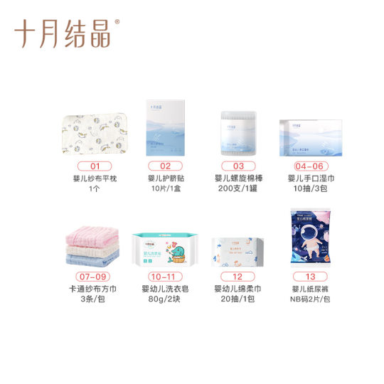 October crystallization bag to be admitted to the hospital full set of mother and child combination to be produced convenient and practical month supplies 28-piece gift bag