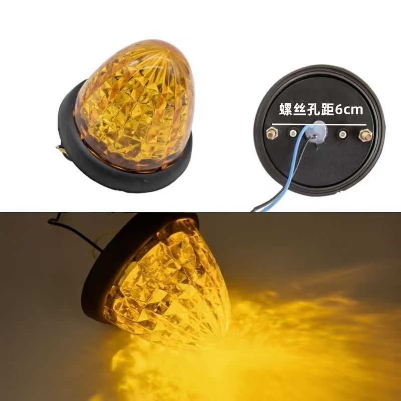 24V bullet lamp truck side light multicolored height display wide roof light warning light container compartment light nest head
