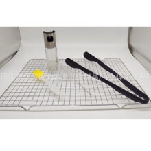 食品级翘嘴全包硅胶食物夹 304食品级不锈钢烧烤网 不锈钢喷油瓶