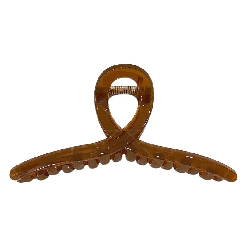 Clip de color de gelatina de gran tamaño clip de tiburón acrílico femenino clip de verano elegante simple cuchara trasera horquilla hembra al por mayor image 1
