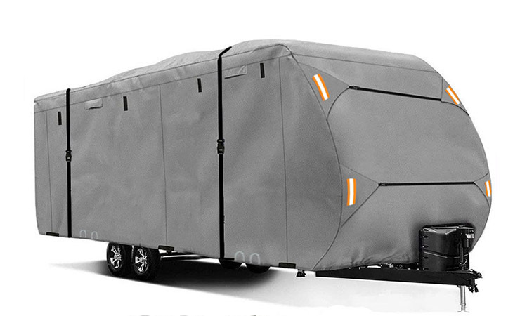Amazon camping car cover waterproof sunscreen travel car cover 420D Oxford cloth trailer car cover
